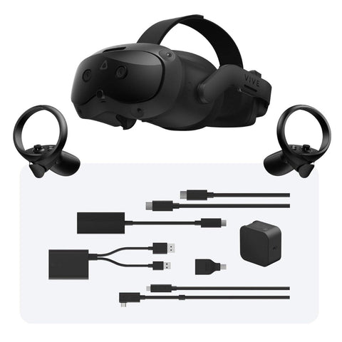 Kit complet HTC Vive Focus Vision - Casque VR avec kit de streaming PC DisplayPort
