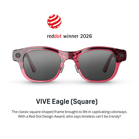 Vive Eagle Square Sunglass Lens (Berry)